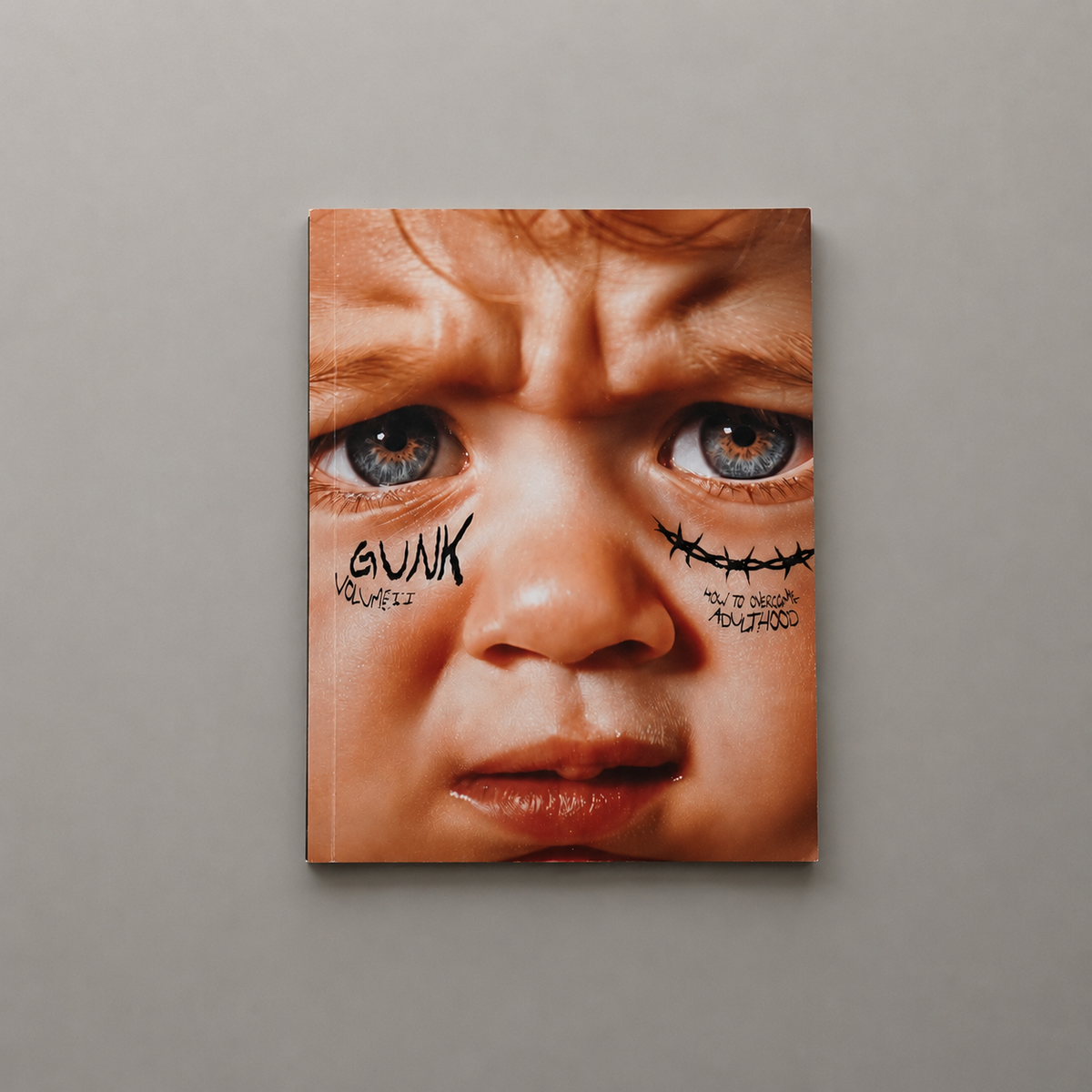 Gunk Volume 2 'How to Overcome Adulthood' zine cover